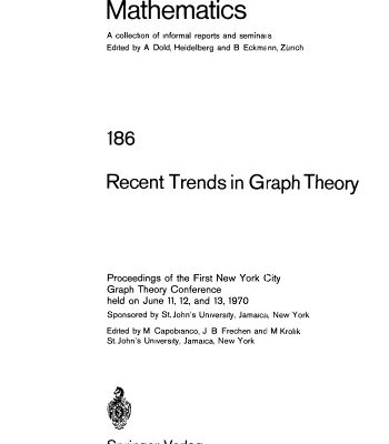 خرید و دانلود نسخه کامل کتاب Recent Trends in Graph Theory
