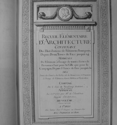 خرید و دانلود نسخه کامل کتاب Recueil Elementaire d’Architecture (Том 4)