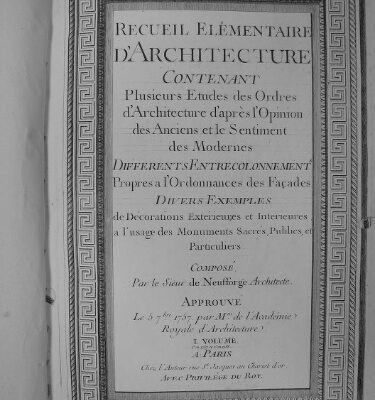 خرید و دانلود نسخه کامل کتاب Recueil Elementaire d’Architecture (Том 1)