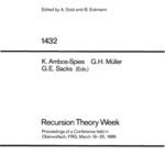 خرید و دانلود نسخه کامل کتاب Recursion Theory Week: Proceedings of a Conference held in Oberwolfach, FRG, March 19–25, 1989