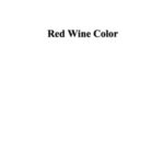 خرید و دانلود نسخه کامل کتاب Red Wine Color. Exploring the Mysteries