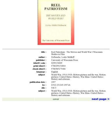 خرید و دانلود نسخه کامل کتاب Reel Patriotism: The Movies and World War I (Wisconsin Studies in Film)