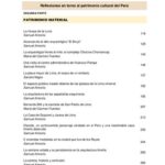 خرید و دانلود نسخه کامل کتاب Reflexiones en torno al patrimonio cultural del Perú. Patrimonio material