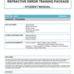 خرید و دانلود نسخه کامل کتاب Refractive Error Training Package – Student Manual