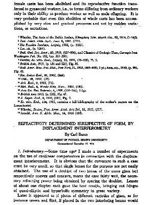 خرید و دانلود نسخه کامل کتاب Refractivity Determined Irrespective of Form, by Displacement Interferometry (1916)(en)(6s)