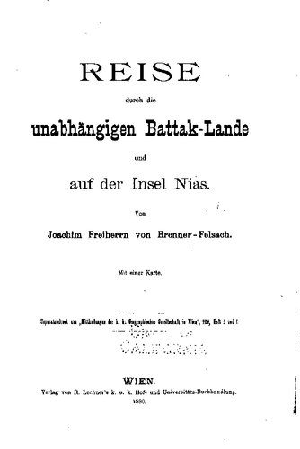 خرید و دانلود نسخه کامل کتاب Reise durch die unabhängigen Battak-Lande und auf der Insel Nias_68c087e79c65f.jpeg خرید و دانلود نسخه کامل کتاب Reise durch die unabhängigen Battak-Lande und auf der Insel Nias