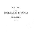 خرید و دانلود نسخه کامل کتاب Reise nach Innerarabien, Kurdistan und Armenien 1892