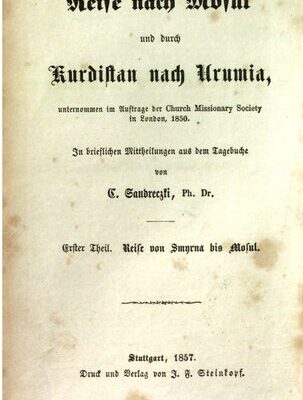 خرید و دانلود نسخه کامل کتاب Reise von Smyrna bis Mosul