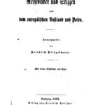 خرید و دانلود نسخه کامل کتاب Reisebilder und Skizzen aus dem europäischen Rußland und Polen