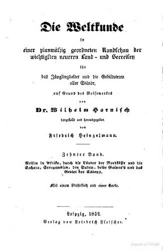 خرید و دانلود نسخه کامل کتاب Reisen in Afrika durch die Länder der Nordküste und die Sahara, Senegambien, den Sudan, beide Guineas und das Gebiet des Südens_68c088d1bb758.jpeg خرید و دانلود نسخه کامل کتاب Reisen in Afrika durch die Länder der Nordküste und die Sahara, Senegambien, den Sudan, beide Guineas und das Gebiet des Südens