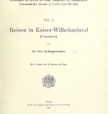 خرید و دانلود نسخه کامل کتاب Reisen in Kaiser-Wilhelmsland (Neu-Guinea)