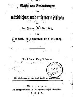 خرید و دانلود نسخه کامل کتاب Reisen und Entdeckungen im nörlichen und mittleren Africa in den Jahren 1822 bis 1824, von Denham, Clapperton und Oudney