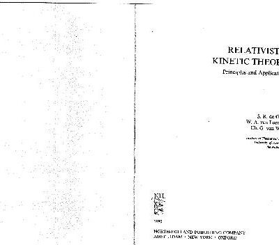 خرید و دانلود نسخه کامل کتاب Relativistic Kinetic Theory