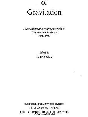 خرید و دانلود نسخه کامل کتاب Relativistic theories of gravitation Proc. Warsaw 1962