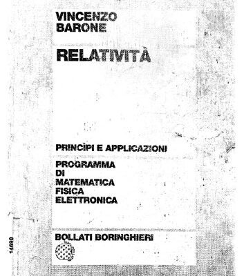 خرید و دانلود نسخه کامل کتاب Relatività. Principi e applicazioni