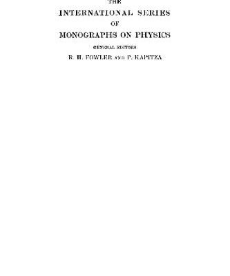 خرید و دانلود نسخه کامل کتاب Relativity Gravitation and World-Structure; the International Series of Monographs on Physics