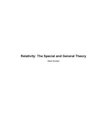 خرید و دانلود نسخه کامل کتاب Relativity: the special and general theory