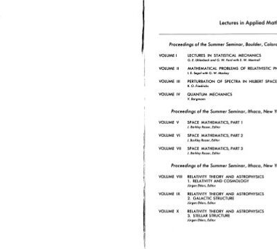 خرید و دانلود نسخه کامل کتاب Relativity theory and astrophysics. Relativity and cosmology