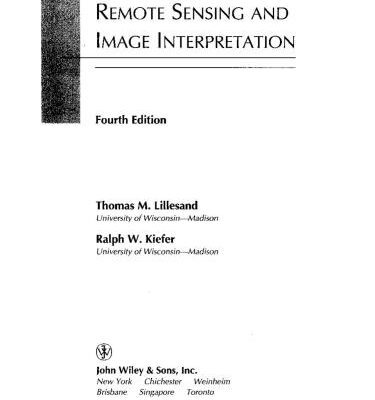 خرید و دانلود نسخه کامل کتاب Remote Sensing and Image Interpretation