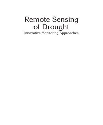 خرید و دانلود نسخه کامل کتاب Remote sensing of drought : innovative monitoring approaches