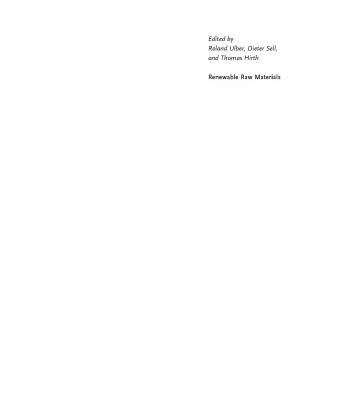 خرید و دانلود نسخه کامل کتاب Renewable Raw Materials: New Feedstocks for the Chemical Industry