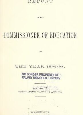 خرید و دانلود نسخه کامل کتاب Report of the Commissioner for the Year 1897-98, containing Paper II and III
