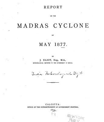 خرید و دانلود نسخه کامل کتاب Report on the Madras Cyclone of May 1877