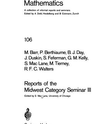 خرید و دانلود نسخه کامل کتاب Reports of the Midwest Category Seminar III