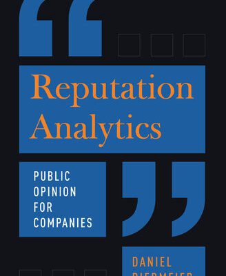 خرید و دانلود نسخه کامل کتاب Reputation Analytics: Public Opinion for Companies