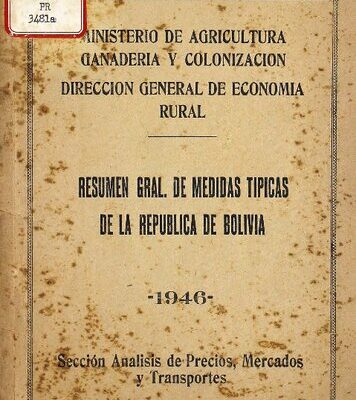 خرید و دانلود نسخه کامل کتاب Resumen gral. de medidas típicas de la República de Bolivia
