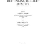خرید و دانلود نسخه کامل کتاب Rethinking implicit memory
