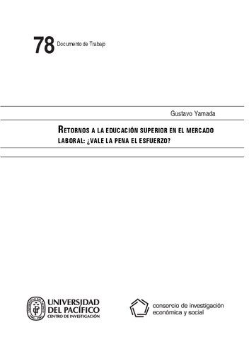 خرید و دانلود نسخه کامل کتاب Retornos a la educación superior en el mercado laboral: ¿vale la pena el esfuerzo?_68c980ea97e56.jpeg خرید و دانلود نسخه کامل کتاب Retornos a la educación superior en el mercado laboral: ¿vale la pena el esfuerzo?