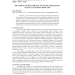 خرید و دانلود نسخه کامل کتاب REVERSAL OF ENZYMES ACTIVITY BY CHELATING AGENT CAUSED BY MERCURY