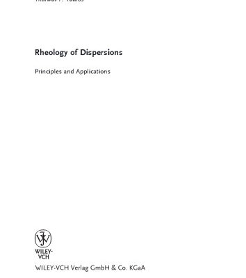 خرید و دانلود نسخه کامل کتاب Rheology of Dispersions: Principles and Applications