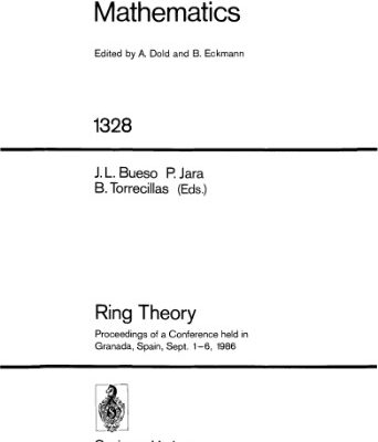 خرید و دانلود نسخه کامل کتاب Ring Theory