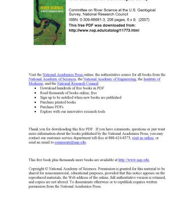 خرید و دانلود نسخه کامل کتاب River Science at the U.S. Geological Survey