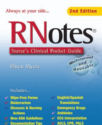 خرید و دانلود نسخه کامل کتاب Rnotes: Nurse’s Clinical Pocket Guide