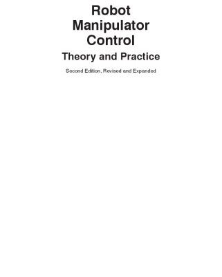 خرید و دانلود نسخه کامل کتاب Robot Manipulator Control – Theory and Practice
