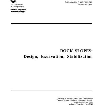خرید و دانلود نسخه کامل کتاب Rock Slopes: Design, Excavation, Stabilization