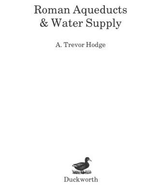 خرید و دانلود نسخه کامل کتاب Roman Aqueducts And Water Supply
