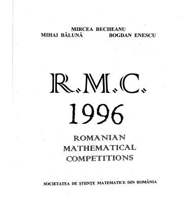 خرید و دانلود نسخه کامل کتاب Romanian mathematical competitions 1996