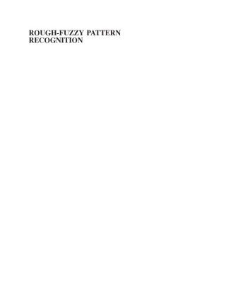 خرید و دانلود نسخه کامل کتاب Rough-Fuzzy Pattern Recognition: Applications in Bioinformatics and Medical Imaging