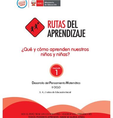 خرید و دانلود نسخه کامل کتاب Rutas del aprendizaje. ¿Qué y cómo aprenden nuestros niños y niñas? Fascículo 1: Desarrollo del pensamiento matemático