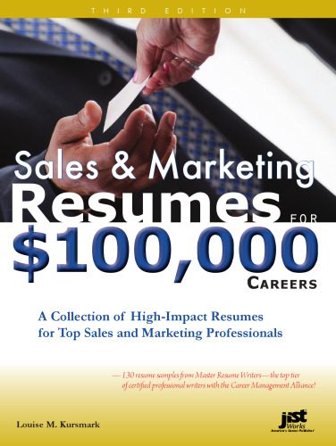 خرید و دانلود نسخه کامل کتاب Sales & Marketing Resumes for $100,000 Careers_68d5e5b221abf.jpeg خرید و دانلود نسخه کامل کتاب Sales & Marketing Resumes for $100,000 Careers