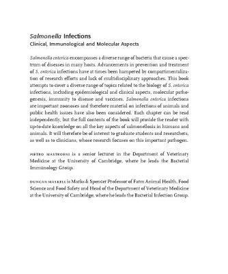 خرید و دانلود نسخه کامل کتاب Salmonella Infections: Clinical, Immunological and Molecular Aspects (Advances in Molecular and Cellular Microbiology)