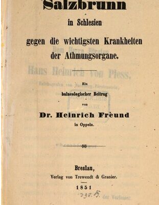 خرید و دانلود نسخه کامل کتاب Salzbrunn in Schlesien gegen die wichtigsten Krankheiten der Athmungsorgane [Atmungsorgane]