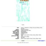 خرید و دانلود نسخه کامل کتاب Samba: Resistance in Motion (Arts and Politics of the Everyday)