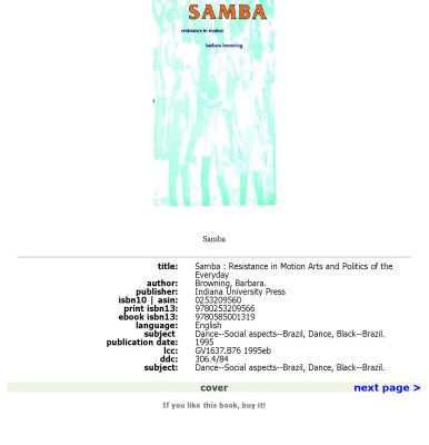 خرید و دانلود نسخه کامل کتاب Samba: Resistance in Motion (Arts and Politics of the Everyday)
