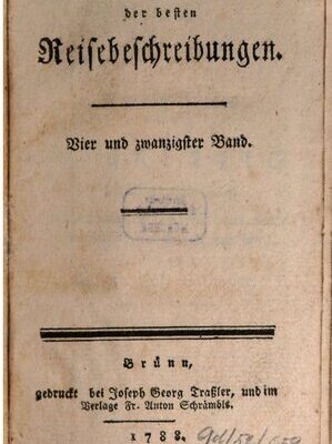 خرید و دانلود نسخه کامل کتاب Sammlung der besten Reisebeschreibungen