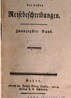 خرید و دانلود نسخه کامل کتاب Sammlung der besten Reisebeschreibungen